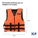 thumbnail image 5 of Chaleco Salvavidas Kingsports para Natacion Playa Piscina Naranja CH, 5 of 9
