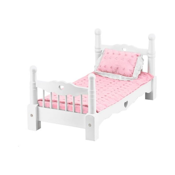 Melissa Doug Doll Bed 20 in white Walmart