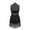 Black, variant on Aislor Kids Girls Mesh Splice Rhinestone Sleeveless Tassel Dress Samba Jazz Tap Modern Latin Salsa Dancewear