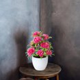 thumbnail image 4 of Artificial Chrysanthemum Bonsai Tree with Pot, Silk Flower for Home and Office Desk Decor, Tabletop Indoor Greenery for Desktop, Table, and Shelf Decoration, 4 of 5