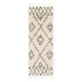 thumbnail image 2 of Berber Shag BBE-2305 2' x 2'11" Rectangle Area Rug in Charcoal and Beige, 2 of 2