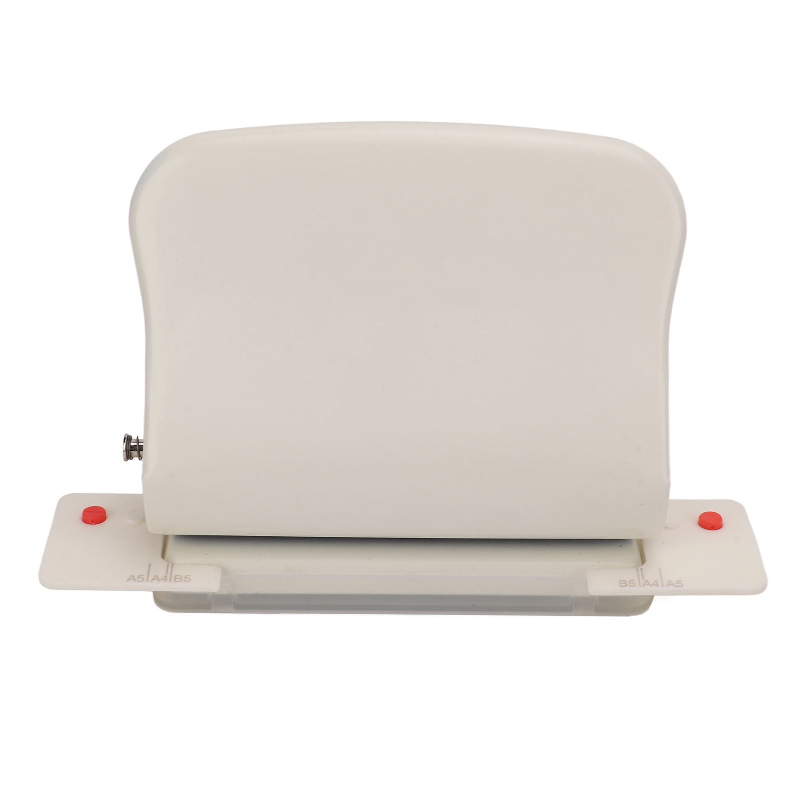 Nieyigj 10-Hole Metal Handheld Paper Punch for Bookbinding, 10-Sheet Capacity, White