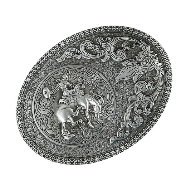 Hebillas de Cinturón de Vaquero Occidental, Hebillas de Cinturón Antiguas, Hebillas Grabadas para Cinturones de 1,5 Pulgadas , plata antigua F Salvador hebilla del cinturón