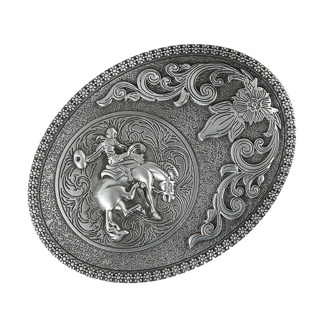 Hebil de cinturón de vaquero para hombres, hebill novedad de estilo Vintage de aleación moda con estampado de florales, Pta antigua Baoblaze hebilla del cinturón