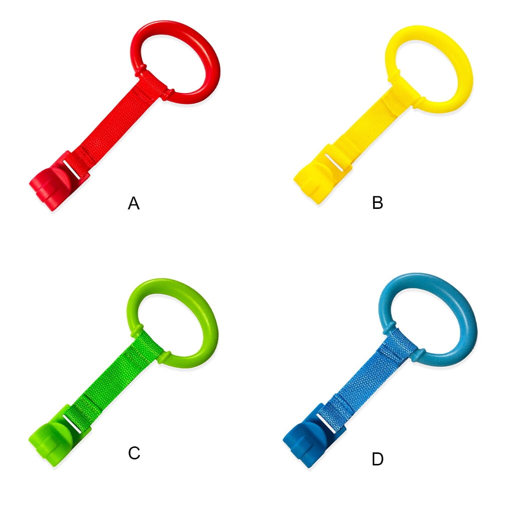 Electronicheart Baby Crib Playpen Pull Ring Hanging Rings Sports Toy Learn To Stand Pendants Kids Toys Handles Home Walking Training Accessories Green