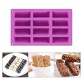 thumbnail image 1 of 12 Grids Rectangle Cake Mold Chocolate Cookie Biscuits Bread Muffin Baking Silicone Mould Tray, 1 of 9