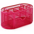 thumbnail image 1 of Space Saving Desk Tidy Multi-Functional Metal Wire Mesh 9 Compartment Office/School Supply Desktop Organizer Caddy W/Large Drawer, 1 of 6