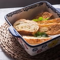 thumbnail image 3 of Creative Rectangular Ceramic Baking Dish Double Ear Cheese Baked Rice Plate Baking Oven Baking Bowl Household Large Soup Plate Deep Dish, 3 of 5