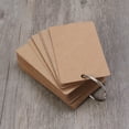 thumbnail image 3 of Shisuyan 50 Pages Binder Ring Easy Flash Kraft Paper Study Cards Bookmark DIY Greeting Index (Kraft ), 3 of 8