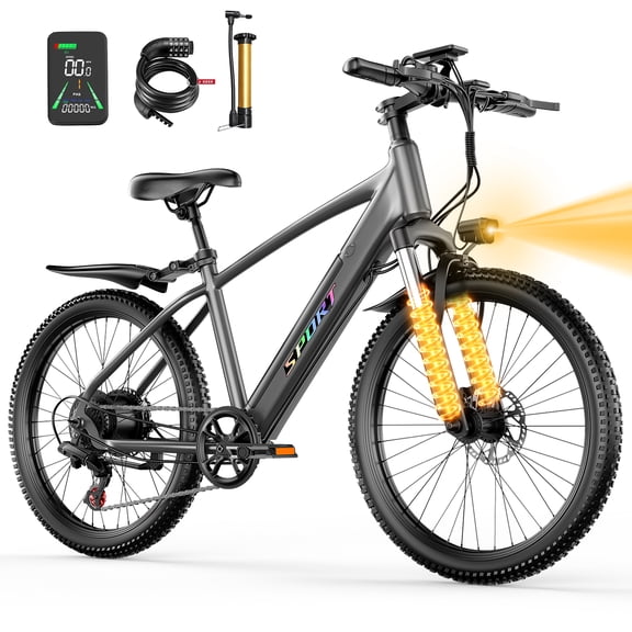 F28-750W Rated Electric Mountain Bike ,48V 10A Off-Road Ebike (Removable Battery)45 Mile Range,26" Pneumatic Tires-UL2849 Certified (Camp,Trail Rid) Ages16