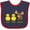 Navy and Red, variant on Inktastic Duck Duck Moose? Boys or Girls Baby Bib