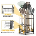 thumbnail image 3 of Ultrawall Garden Tool Organizer, Yard Tool Storage Rack for Garage Organization with Lockable Wheels, Garden Tool Stand for Rake, Brooms, Indoor & Outdoor Use, 3 of 5