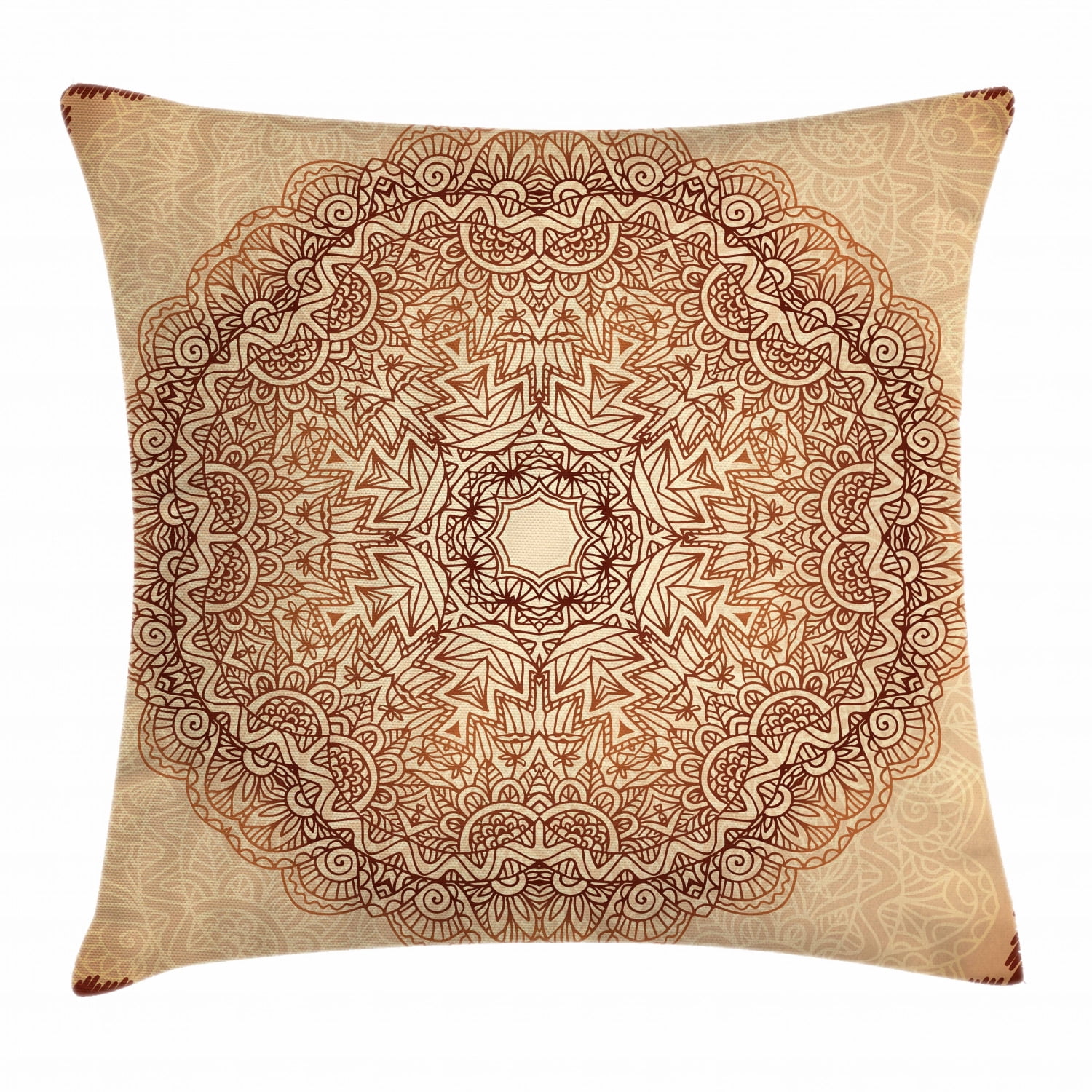Ethnic Throw Pillow Case Three Turtles Ornamental Square Cushion Cover 16 Inches