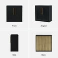 thumbnail image 4 of Mopio Blake Storage Cabinet, Sideboard Buffet Cabinet with Storage, Small Modular Accent Display Cabinet, Kitchen Coffee Bar Pantry Cabinet, Media Console Credenza for Living Room (Arched, Black), 4 of 9