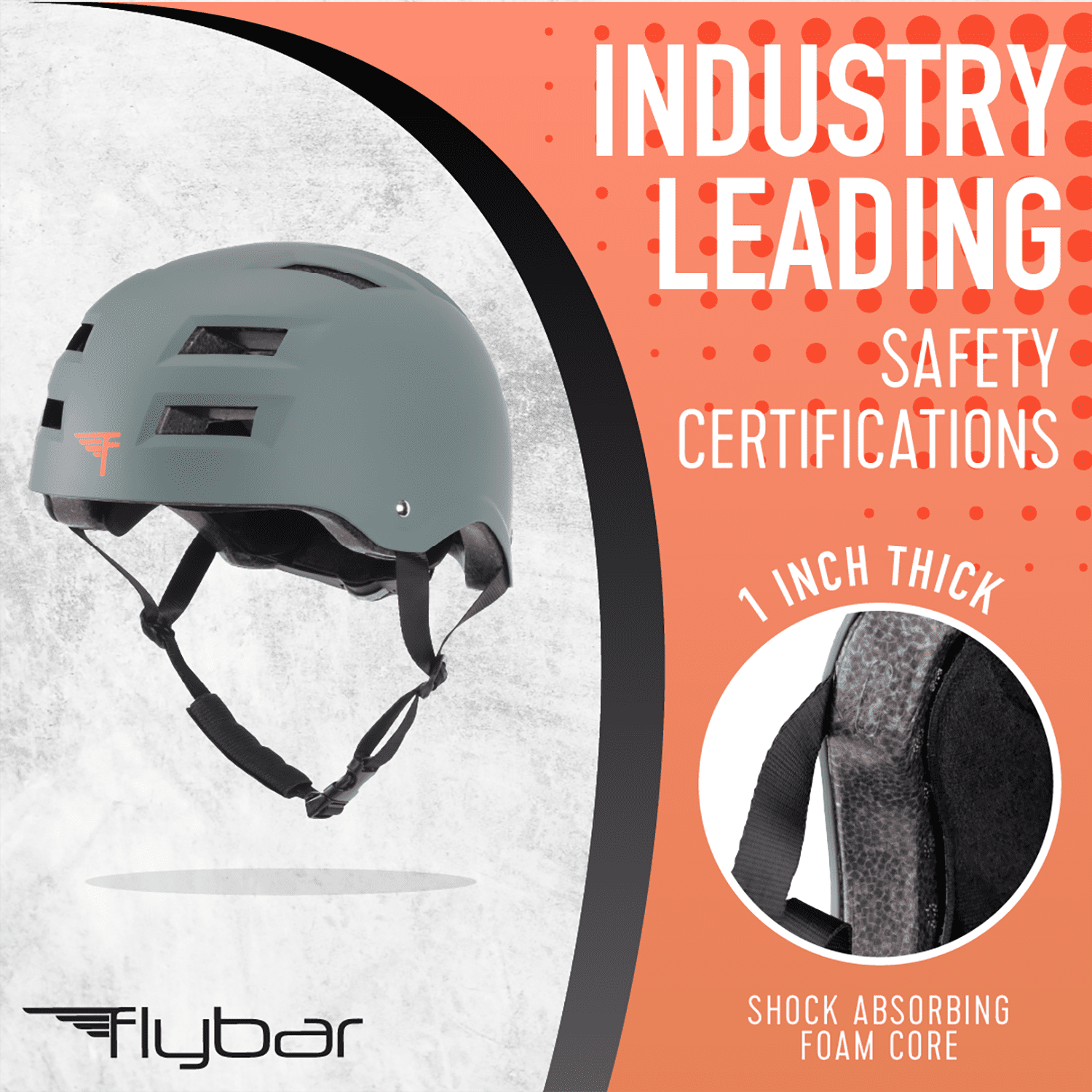 Flybar Multi Sport for Skateboard Bike Helmet for Kids and