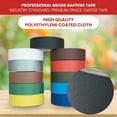 thumbnail image 3 of T.R.U. CGT-80 Burgundy Gaffers Stage Tape with Rubber Adhesive, 1/2 in. wide x 60 Yards length, 12MIL Thickness (Pack of 96), 3 of 6