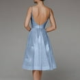 thumbnail image 4 of Ketyyh-chn99 Robes Formelles pour Femmes Robe de Mariage Robe Midi à Fleurs Robe de Soirée Vintage Élégante pour Dames Robe de Cocktail Bleu,TP, 4 of 5