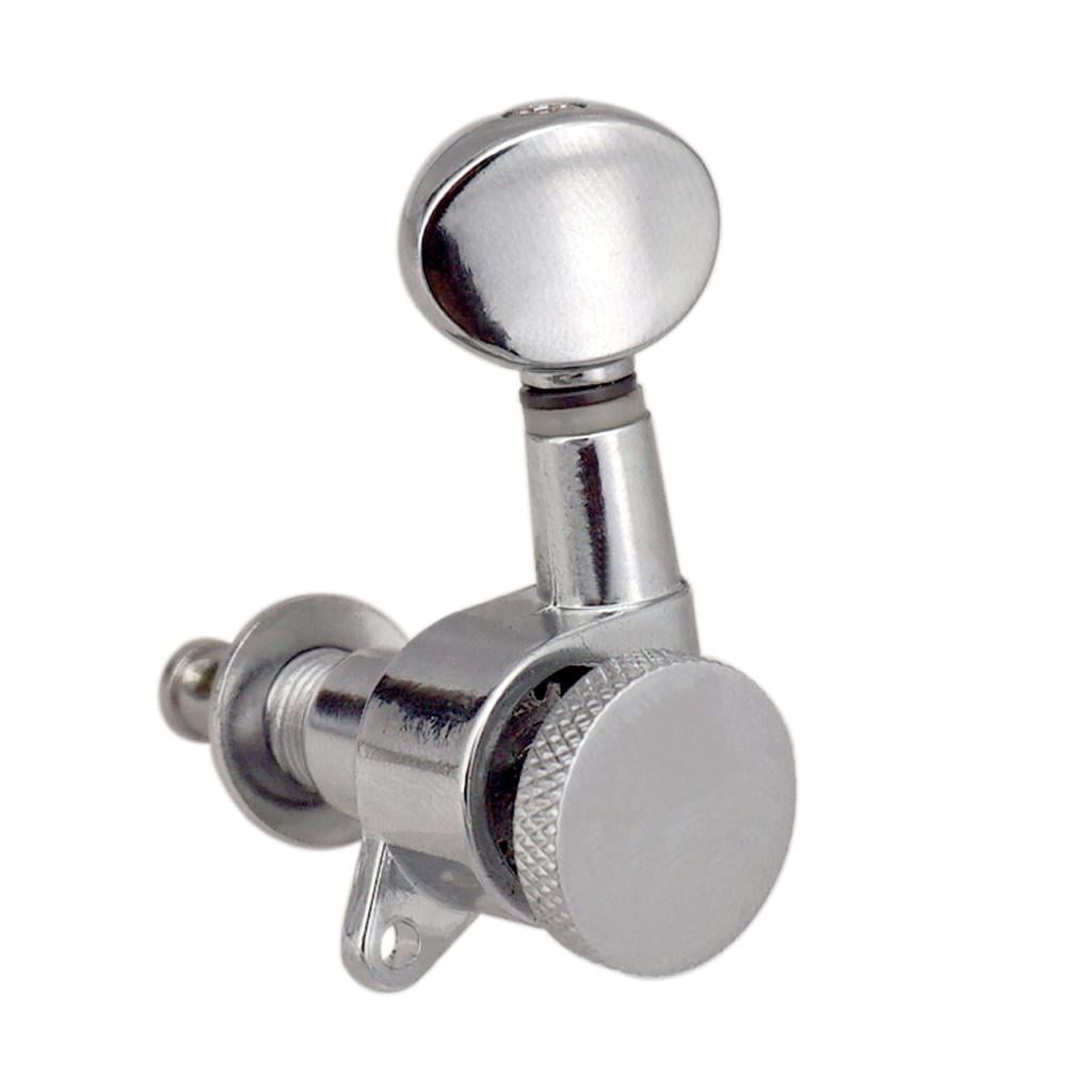LeeQinersw 6L Vintage Sealed Electric Guitar Tuners Machine Head Tuning Keys Pegs Set Left