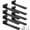 8 Pack-8 Inch, variant on Heavy Duty Floating Shelf Brackets 8-inch (1/5'' Thick) Shelves Hardware Iron L Rustic Industrial Black Metal Wall Shelving Supports 8 Pack