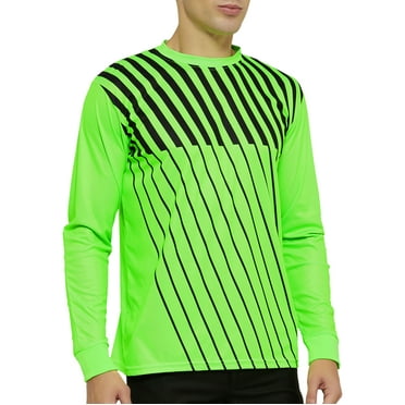 Toptie Long Sleeve Soccer Goalkeeper Jersey Arm Padded Goalie Shirt-X Large