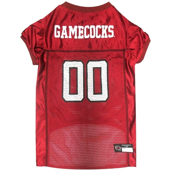 Pets First Collegiate South Carolina Gamecocks Football/Basketball Mesh Jersey for Pet Dog. available in 40  Teams - Medium