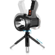 Rechargeable Spotlight, 1000,000 -Lumen Spot Lights Hand held Large Flashlight Handheld Spotlight Lightweight and Super Bright Flashlight (Aluminium_Alloy Black)