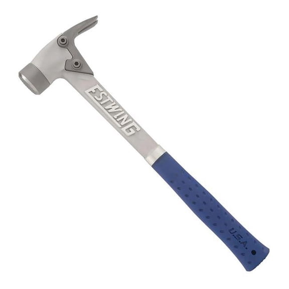 Estwing ALBLM 14 oz Blue Vinyl Grip Aluminum Hammer with Milled Face