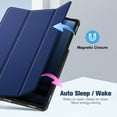 thumbnail image 3 of Fintie Slim Case for Samsung Galaxy Tab S10 Lite/ S10 FE/ S9 FE 5G 10.9 Inch/Tab S9 11 Inch with S Pen Holder, Ultra Thin Lightweight Tri-Fold Stand Cover with Auto Wake/Sleep, Navy, 3 of 8