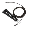 thumbnail image 1 of Cuerda de saltar con cable de acero ajustable de 2,8 m (negra), 1 of 5