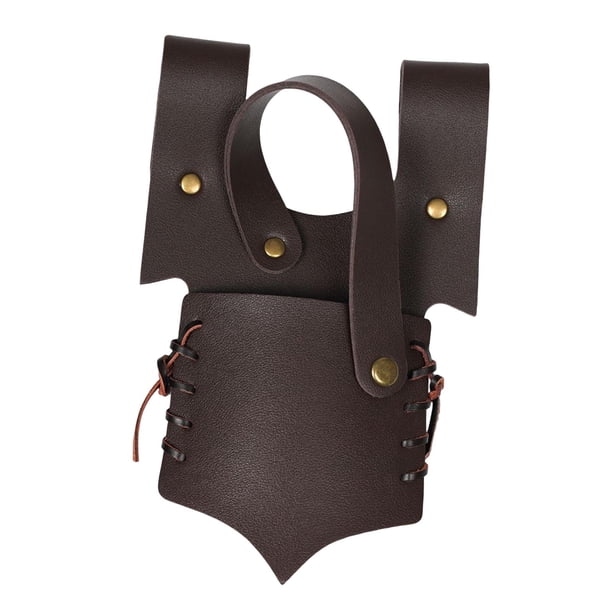 Funda de de cinturón de cuero Medieval, soporte de de estilo Retro, duradera para juegos de rol de Halloween Marrón Salvador vaina del cinturón