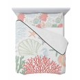 thumbnail image 7 of Quilts Queen Size Bedding Set, Red Sage Green Coastal Lightweight Quilted Comforter, Summer Beach Coral Shell Starfish Soft Reversible Bedspread Coverlet with Pillow Covers for All Season, 90" x 96", 7 of 7