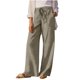 thumbnail image 3 of TaTaai Women High Waist Loose Fit Cotton Linen Long Pants Solid Color With Pockets Casual Style Breathable Lightweight Machine Washable No Fading Daily Street Wear Gift, 3 of 9