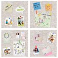thumbnail image 4 of Tablero de anuncios de corcho AKTOP de 30 x 30 cm, 6 unidades con clips, 4 of 9