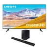 Samsung UN50TU8000 50" 8 Series Ultra High Definition Smart 4K Crystal TV with a Samsung HW-Q6CR 5.1 Ch Acoustic Beam Soundbar and Wireless Subwoofer (2020)
