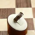 thumbnail image 3 of 100S JEWELRY Gunmetal Gray Tungsten Rings For Men whiskey barrel Wood grain Inlay wooden Wedding Promise Engagement Band Size 6-16 (Tungsten, 15.5), 3 of 6