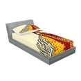 thumbnail image 2 of Ambesonne Modern Fitted Sheet & Pillow Sham Set, Patterns, Twinxl, Multicolor, 2 of 2