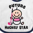 thumbnail image 4 of Inktastic Future Field Hockey Player Baby Girl Girls Baby Bib, 4 of 4