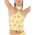 thumbnail image 7 of Biekopu Women Summer Outfits Floral Print Backless Halterneck Sleeveless Tops and Elastic Slit Mini Skirt Set Clubwear, 7 of 7