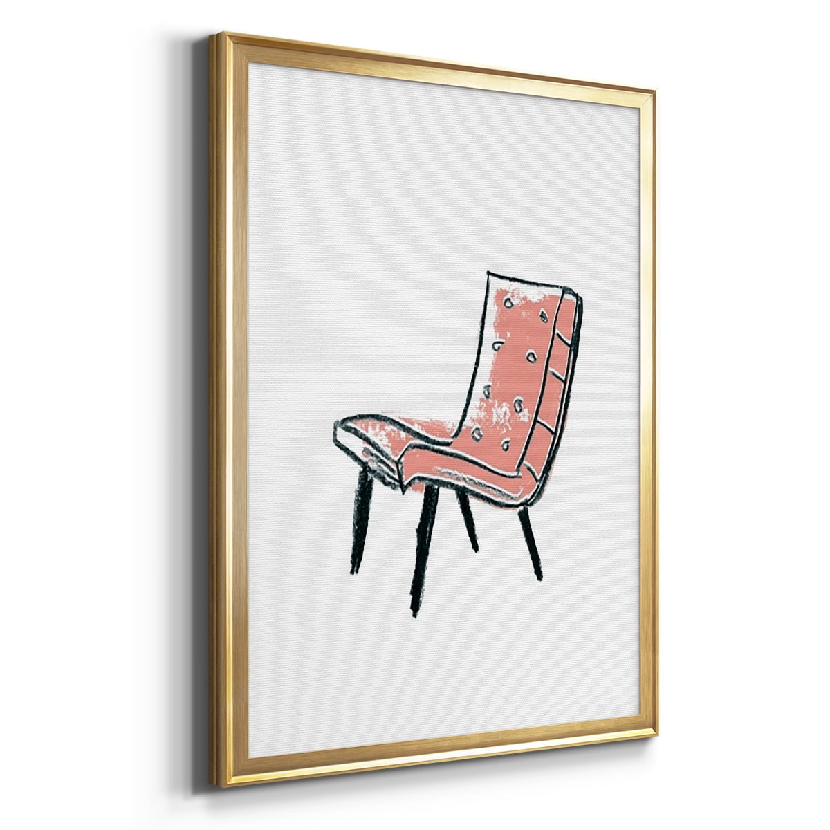 Take a Seat IX Premium Framed Print, in Gold, Black, or Silver - Ready to Hang