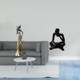 thumbnail image 2 of Figura de mujer africana, escultura de resina, estatua de pensadora abstracta, dama tribal, arte coleccionable, adorno hecho a mano, ideal para regala, 2 of 8
