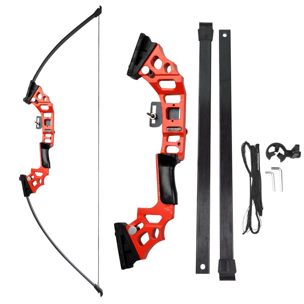 AME Bowfishing Kit 40lbs Recurve Bow Arrow Fishing Reel Archery Straight Bow Hunting