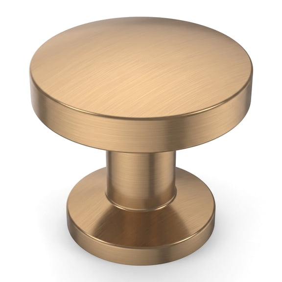 Cabinet Knobs, 10 Pack Gold Drawer Knobs for Kitchen Cabinets, Zinc Alloy Furniture Hardware Handles for Dresser Cupboard Closet Replacement