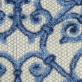 thumbnail image 3 of Nourison Aloha Indoor/Outdoor Grey/Blue 5'3" x 7'5" Area Rug, (5x7), 3 of 11