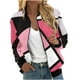 thumbnail image 2 of Chaquetas y abrigos casuales sin capucha de manga larga para mujer, chaqueta tipo cárdigan con bolsillo estampado, chaqueta con cremallera, abrigo casual de manga larga, abrigo de poliéster para mujer, 2 of 5