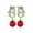 Wine, variant on YYKihy Chinese New Year Dragon Earrings For Women Glitter Cubic Zirconia Pearl Dangle Expectation A Sense Of Party Gift Jewelry