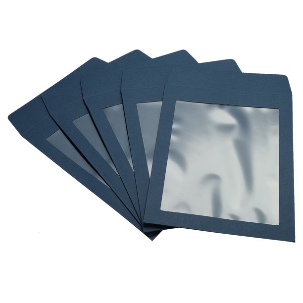 Sobres 10 Paquetes A5 Transparente Una Cara Unique Bargains Azul