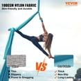 thumbnail image 2 of Columpio aéreo de seda y yoga VEVOR de 11 yardas con tela de nailon azul, 2 of 9