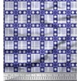 thumbnail image 1 of Soimoi Velvet Fabric Floral & Plaid Check Printed Craft Fabric by The Yard 58 Inch Wide, 1 of 3
