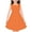 Orange, variant on JoyHoop Girls Sleeveless Dress Round Neck Floral Printed Sundress for Casual Home Party Beach 4-12 Years
