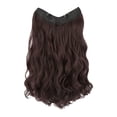 thumbnail image 4 of Extensión de cabello Salvador largo ondulado con Clip sintético Marron oscuro, 4 of 9